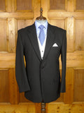 26/0462 immaculate black herringbone wool masonic morning jacket 43 regular