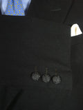 26/0470 vintage 1930s german tailor black wool morning coat 42 regular to long
