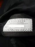 26/0470 vintage 1930s german tailor black wool morning coat 42 regular to long