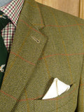 26/0468 vintage haggart of aberfeldy heavyweight green wp check 3-piece tweed suit - jacket / trouser / breeks - 42 regular