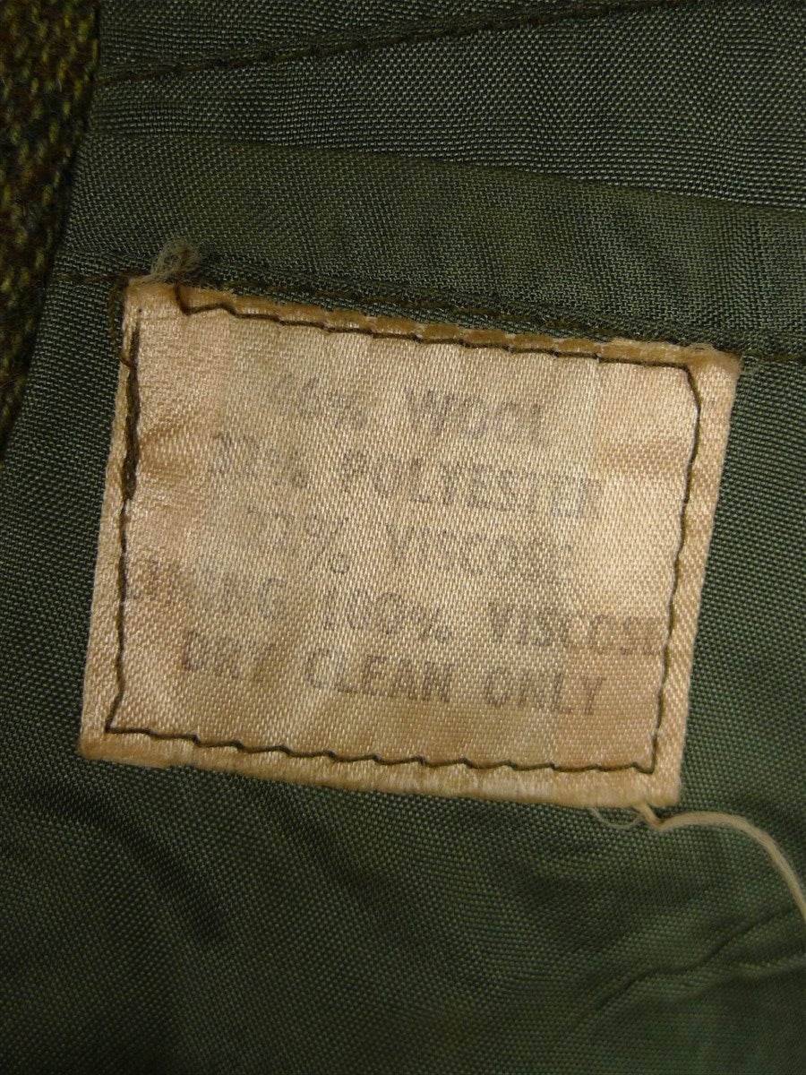 26/0487 vintage british heavyweight green derby tweed 3-piece shooting suit - jacket / 2 pair breeks - 42 regular to long