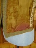 26/0483 vintage british heavyweight wp check tweed hacking jacket w/ ghillie collar & matching waistcoat 40 regular