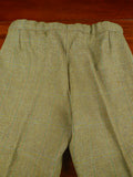 26/0488 vintage british extra-heavyweight green wp check tweed shooting breeks 38