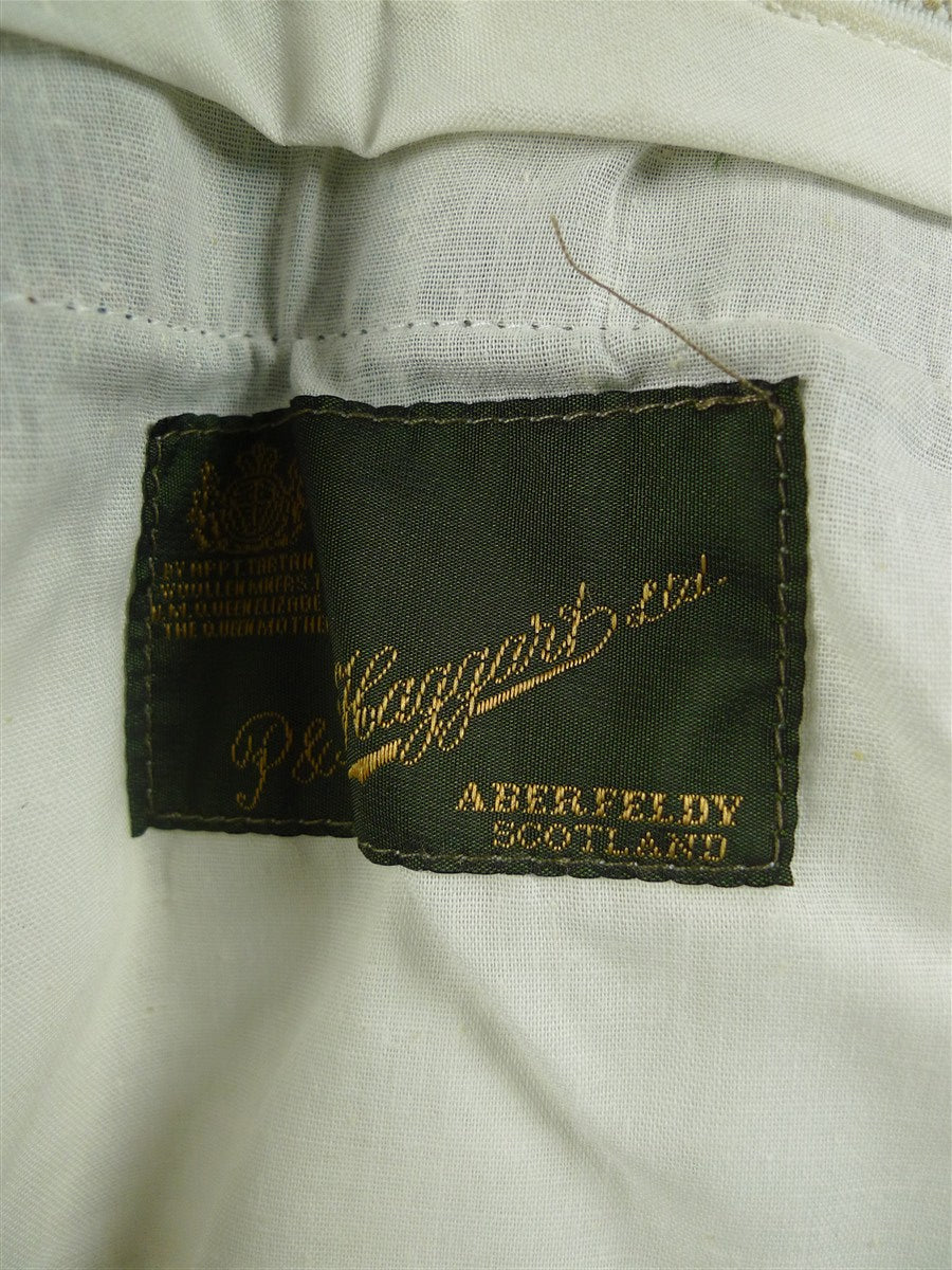 26/0489 immaculate haggart of aberfeldy extra-heavyweight green wp check tweed shooting breeks 34