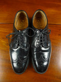 26/0212 heavyweight herring shoes 'canning' black brogue shoe uk 11