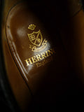 26/0212 heavyweight herring shoes 'canning' black brogue shoe uk 11