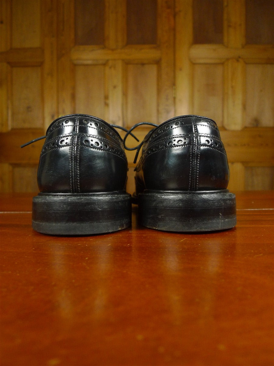 26/0212 heavyweight herring shoes 'canning' black brogue shoe uk 11