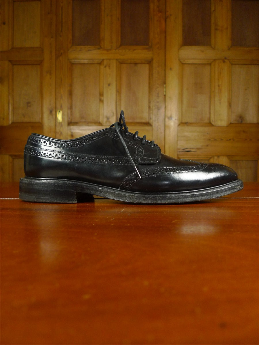 26/0212 heavyweight herring shoes 'canning' black brogue shoe uk 11