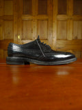 26/0212 heavyweight herring shoes 'canning' black brogue shoe uk 11