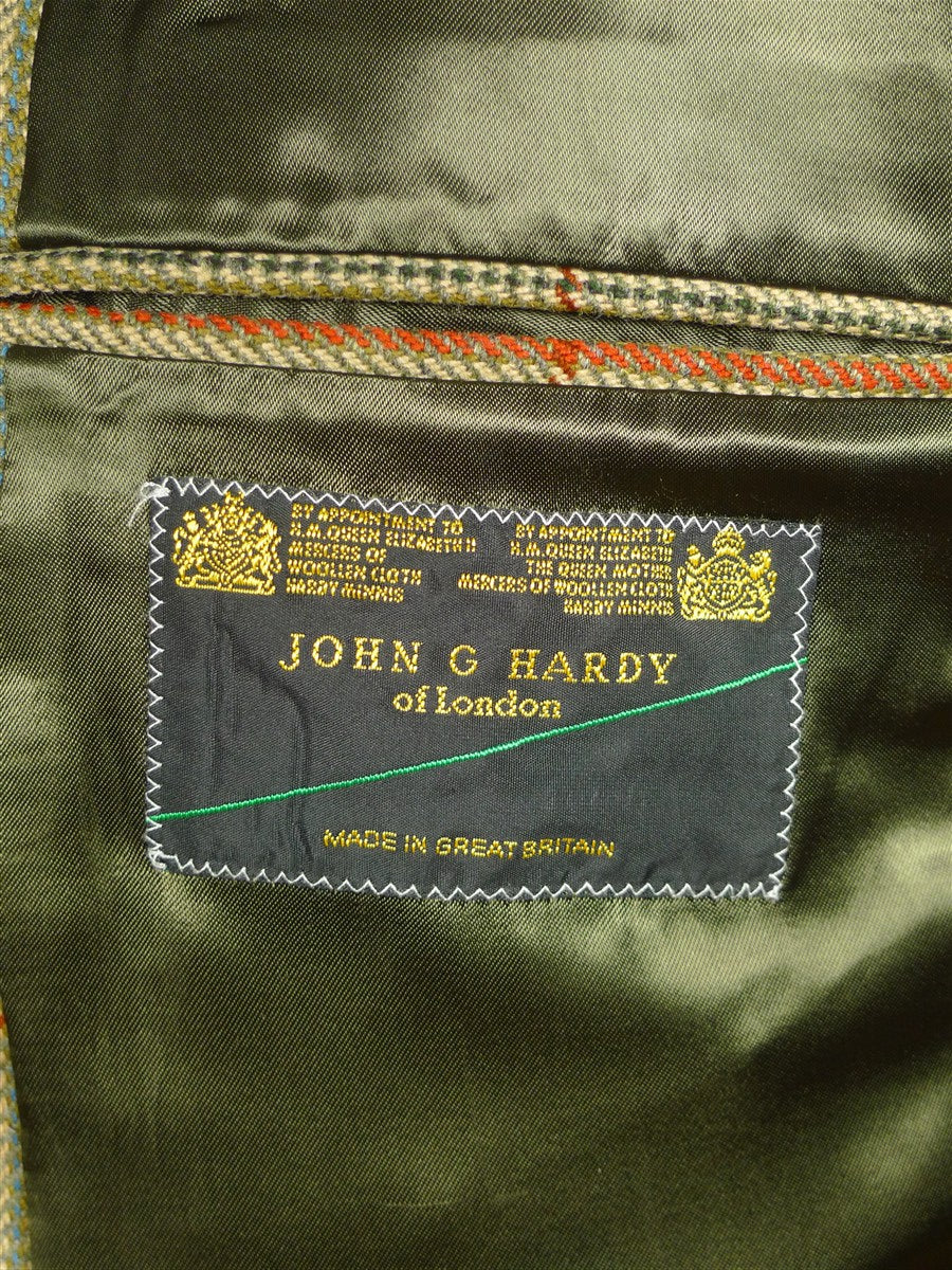 26/0494 immaculate john g hardy sporting check tweed jacket 44-45 short