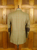 26/0495 pakeman catto carter green wp check tweed sports jacket 46 regular