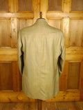 26/0498 immaculate 2012 henry poole savile row bespoke tan / blue windowpane check sports jacket blazer 49 extra long