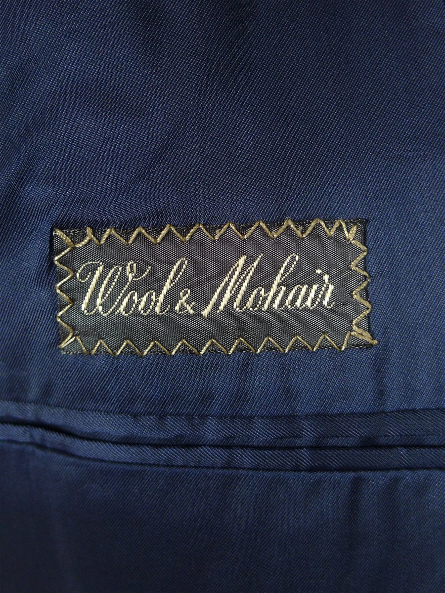 26/0504 vintage beale & inman italian wool & 20% mohair mid navy blue blazer 39 short