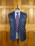 26/0504 vintage beale & inman italian wool & 20% mohair mid navy blue blazer 39 short