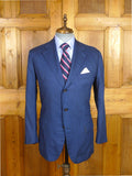 26/0512 immaculate 2016 gio genco mayfair italian super 150s & silk mid 2-tone blue blazer 42 short to regular