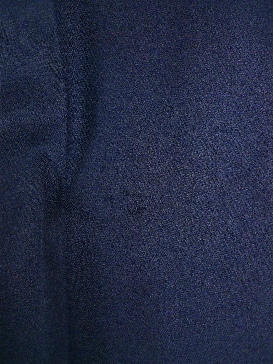 26/0515 vintage maurice sedwell navy blue worsted flannel trouser 39-44