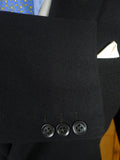 26/0525 vintage 1950s 1960s black wool morning coat for royal ascot / wedding 36-37 regular to long