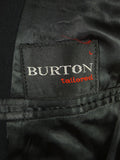 26/0526 vintage british 1950s 1960s black wool morning coat for royal ascot / wedding 36-37 regular to long