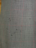 26/0519 very rare vintage 1976 caraceni of milan bespoke grey / red prince of wales check worsted suit 46 short to regular