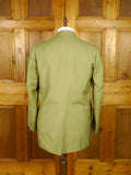 26/0520 beautiful 1960s madrid vintage khaki green 3/3 d/b mohair suit 44 regular