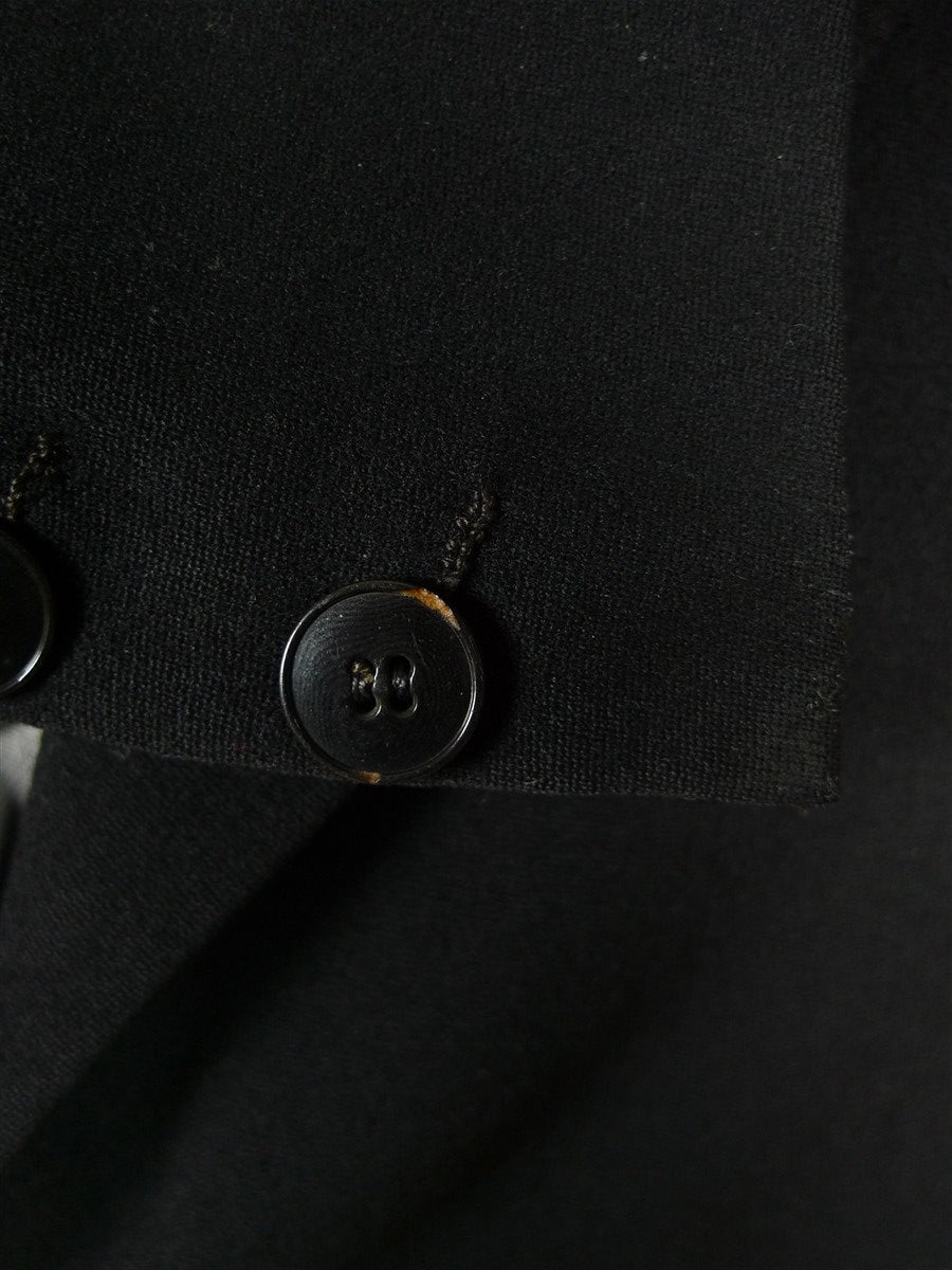 26/0531 vintage 1940s 1950s black wool morning coat for royal ascot / wedding 41 long