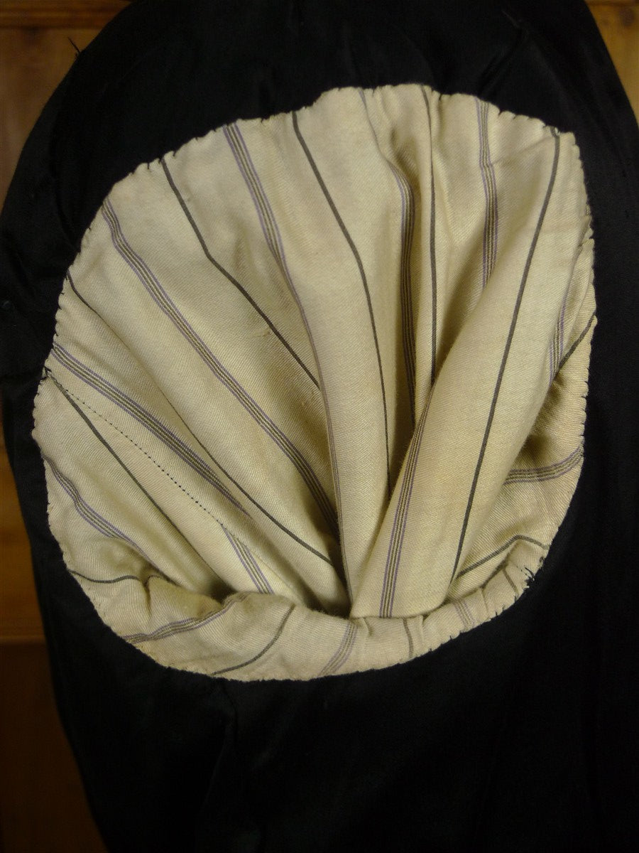 26/0531 vintage 1940s 1950s black wool morning coat for royal ascot / wedding 41 long