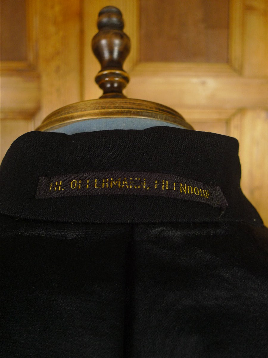 26/0531 vintage 1940s 1950s black wool morning coat for royal ascot / wedding 41 long