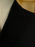 26/0539 genuine antique black wool d/b frock coat w/ beautiful detailing 33 short