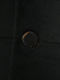 26/0540 genuine antique black wool d/b frock coat w/ beautiful detailing 36 short