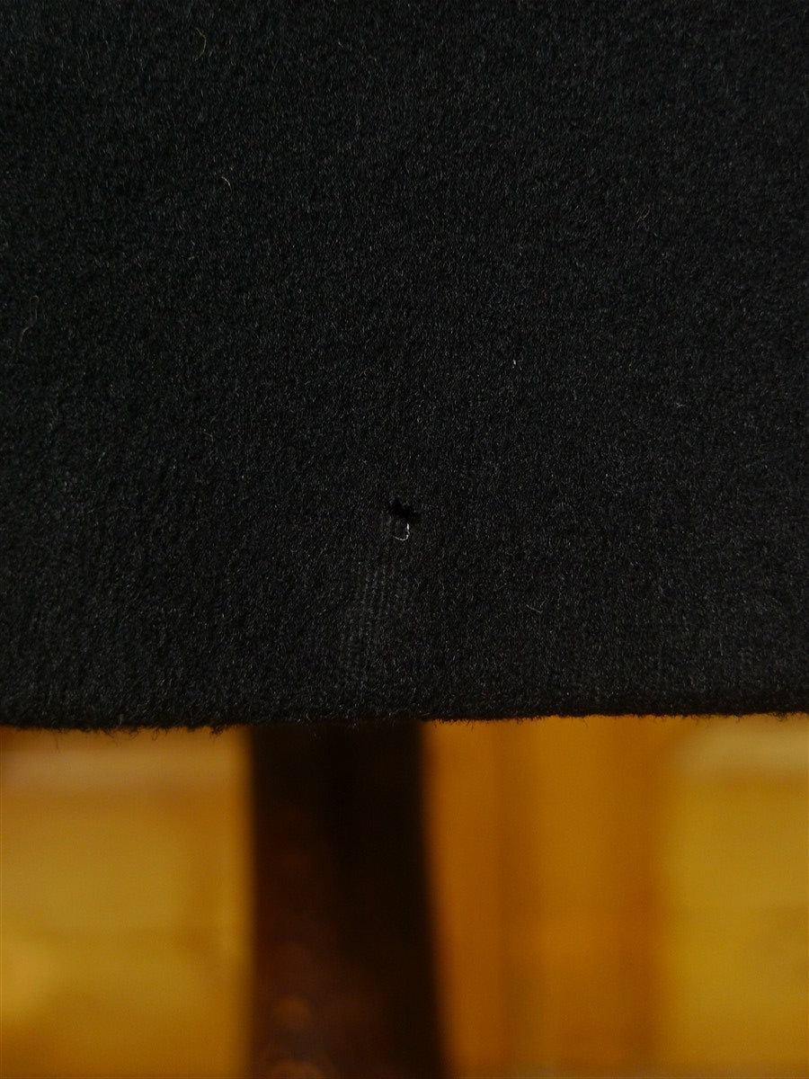26/0540 genuine antique black wool d/b frock coat w/ beautiful detailing 36 short