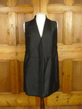 26/0540 genuine antique black wool d/b frock coat w/ beautiful detailing 36 short