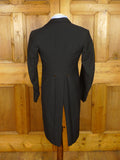 26/0534 vintage 1940s 1950s black wool morning coat for royal ascot / wedding 35 regular