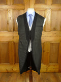 26/0542 vintage 1940s 1950s black wool morning coat for royal ascot / wedding 38 regular