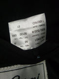 26/0543 immaculate vintage brioni black multi-stripe luxury wool d/b suit jacket blazer w/ embroidered linings 45 regular