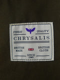 26/0546 mint nearly new chrysalis green / graph check tweed shooting jacket field coat w/ all weather membrane 46