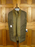 26/0546 mint nearly new chrysalis green / graph check tweed shooting jacket field coat w/ all weather membrane 46