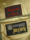 26/0549 fabulous vintage john g hardy heavyweight bold green & amber wp check tweed twill sports jacket 42 regular