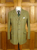 26/0548 near immaculate john g hardy heavyweight cloth bespoke tailored 3-piece tweed suit 38 short to regular