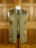 26/0548 near immaculate john g hardy heavyweight cloth bespoke tailored 3-piece tweed suit 38 short to regular