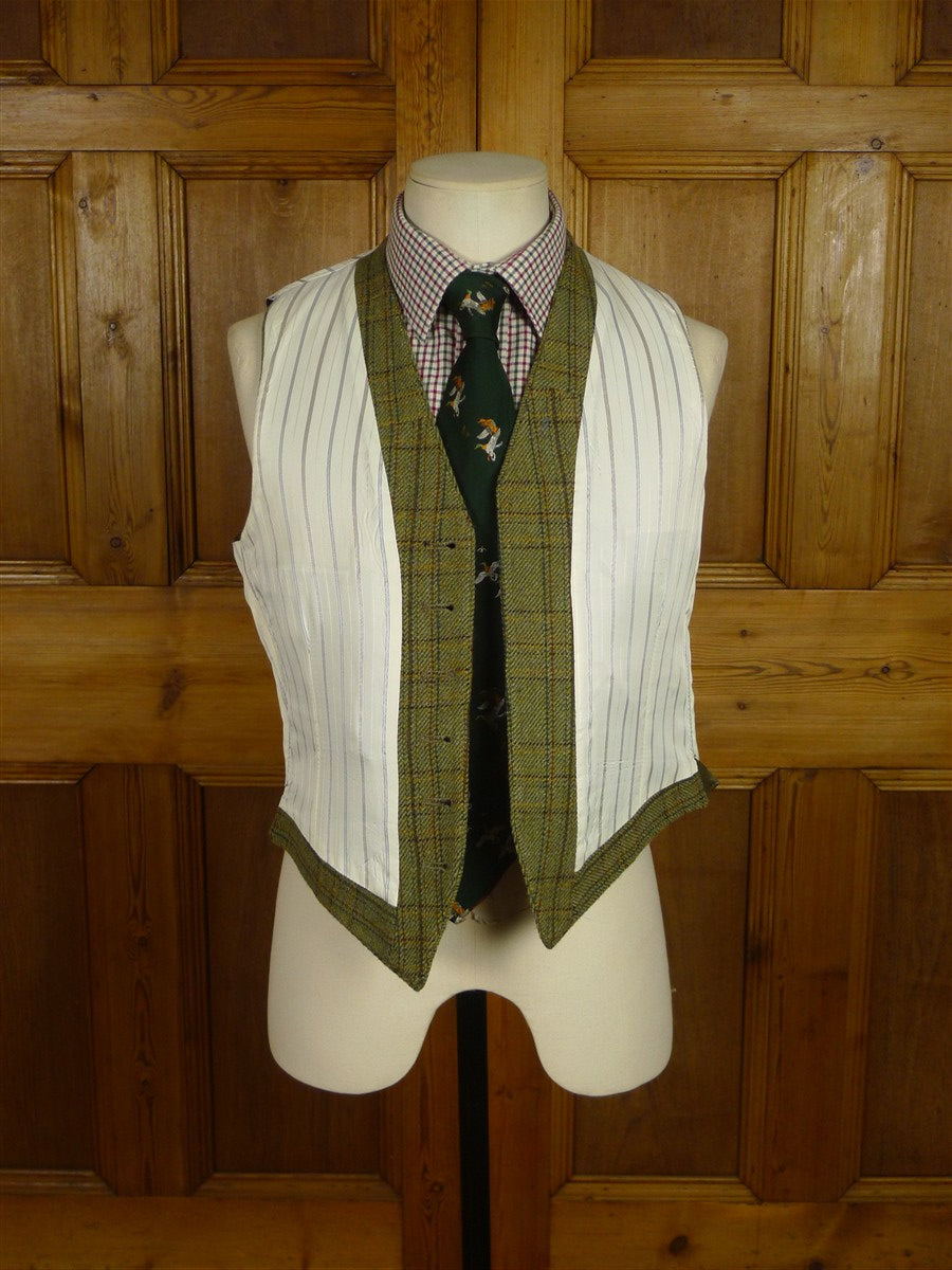 26/0548 near immaculate john g hardy heavyweight cloth bespoke tailored 3-piece tweed suit 38 short to regular