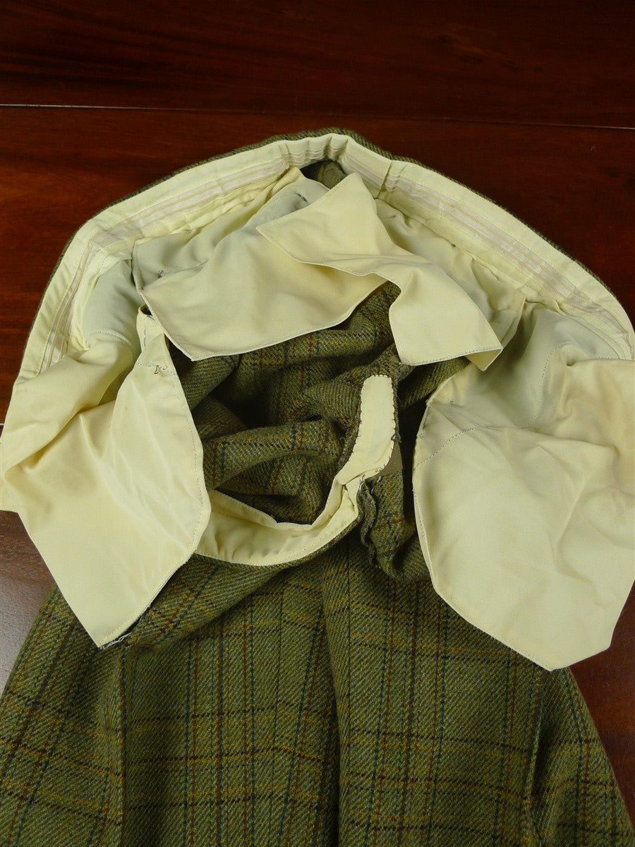 26/0548 near immaculate john g hardy heavyweight cloth bespoke tailored 3-piece tweed suit 38 short to regular