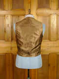26/0551 vintage tom brown savile row bespoke brown / red wp check tweed country waistcoat 42-43