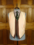 26/0551 vintage tom brown savile row bespoke brown / red wp check tweed country waistcoat 42-43