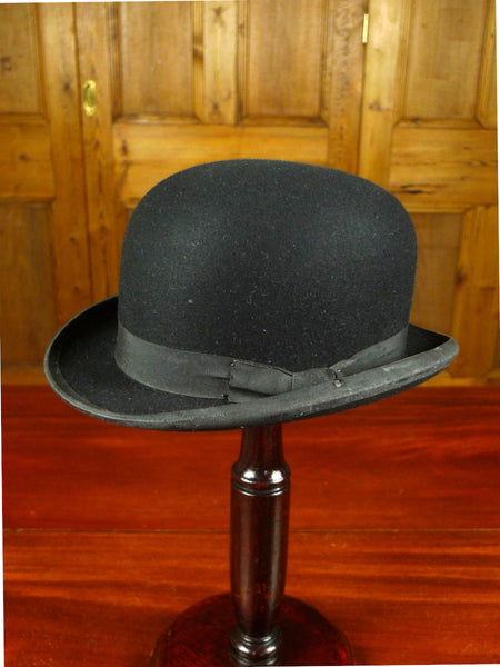 26/0558 vintage 1950s lock & co hard top bowler hat 56 cms