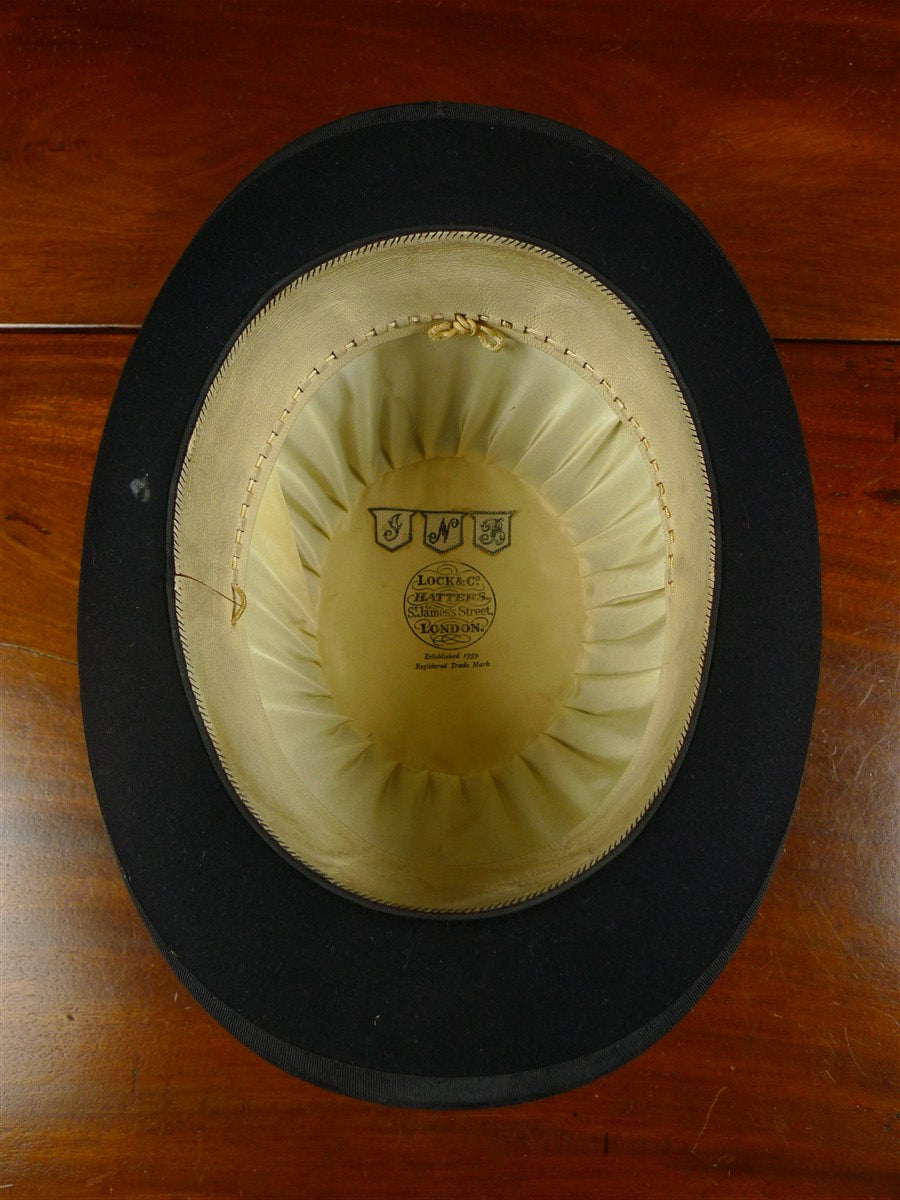 26/0558 vintage 1950s lock & co hard top bowler hat 56 cms