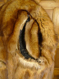 26/1090 amazing 1900s antique very heavy overcoat w/ mink linings & collar 42 (uk shipping only)