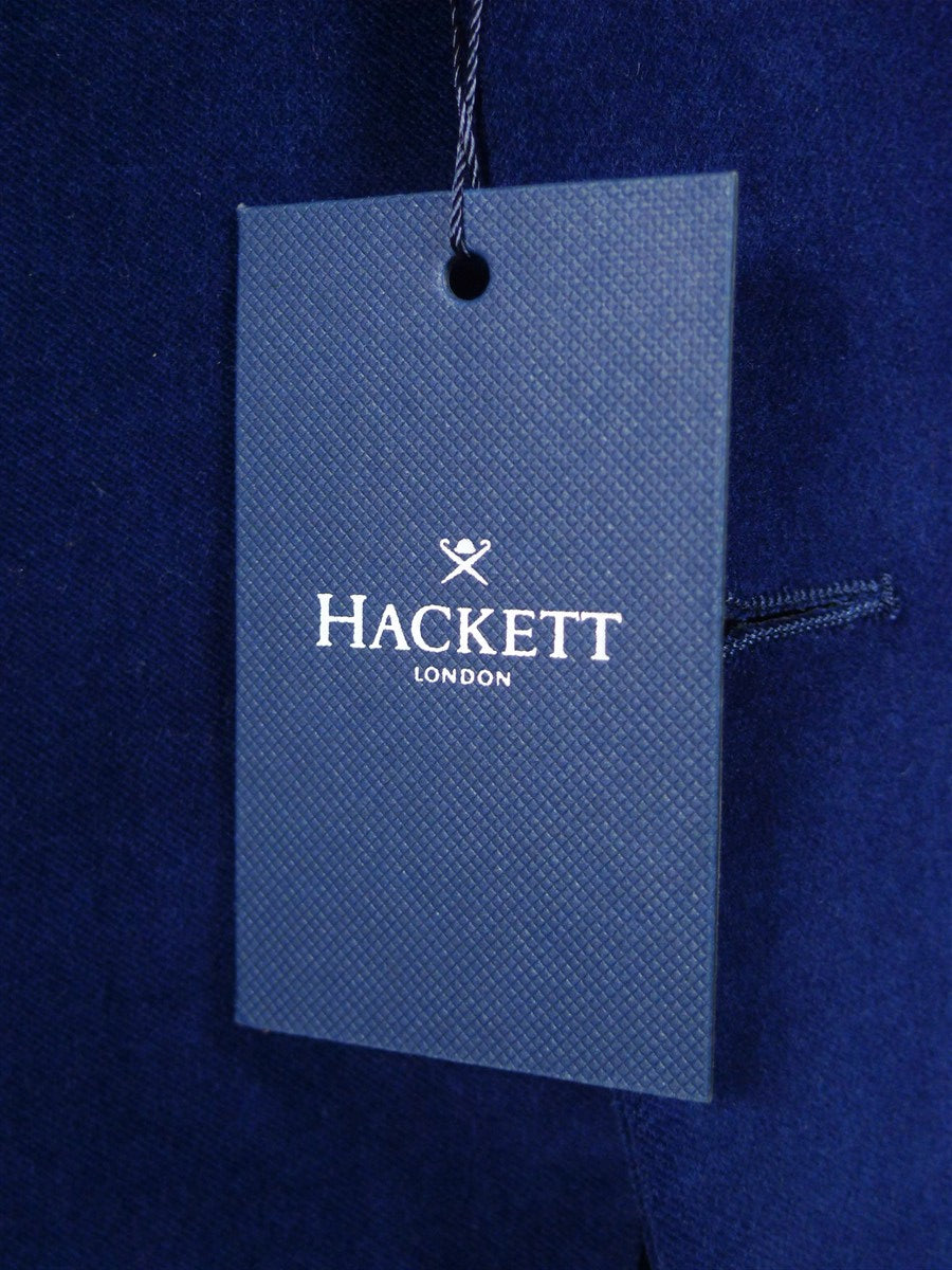 26/0561 new w/ tags hackett london blue shaved velvet dress jacket blazer 39-40 regular