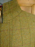 26/0564 immaculate p&j haggart of aberfeldy green wp check tweed shooting jacket field coat w/ all-weather membrane 50-52