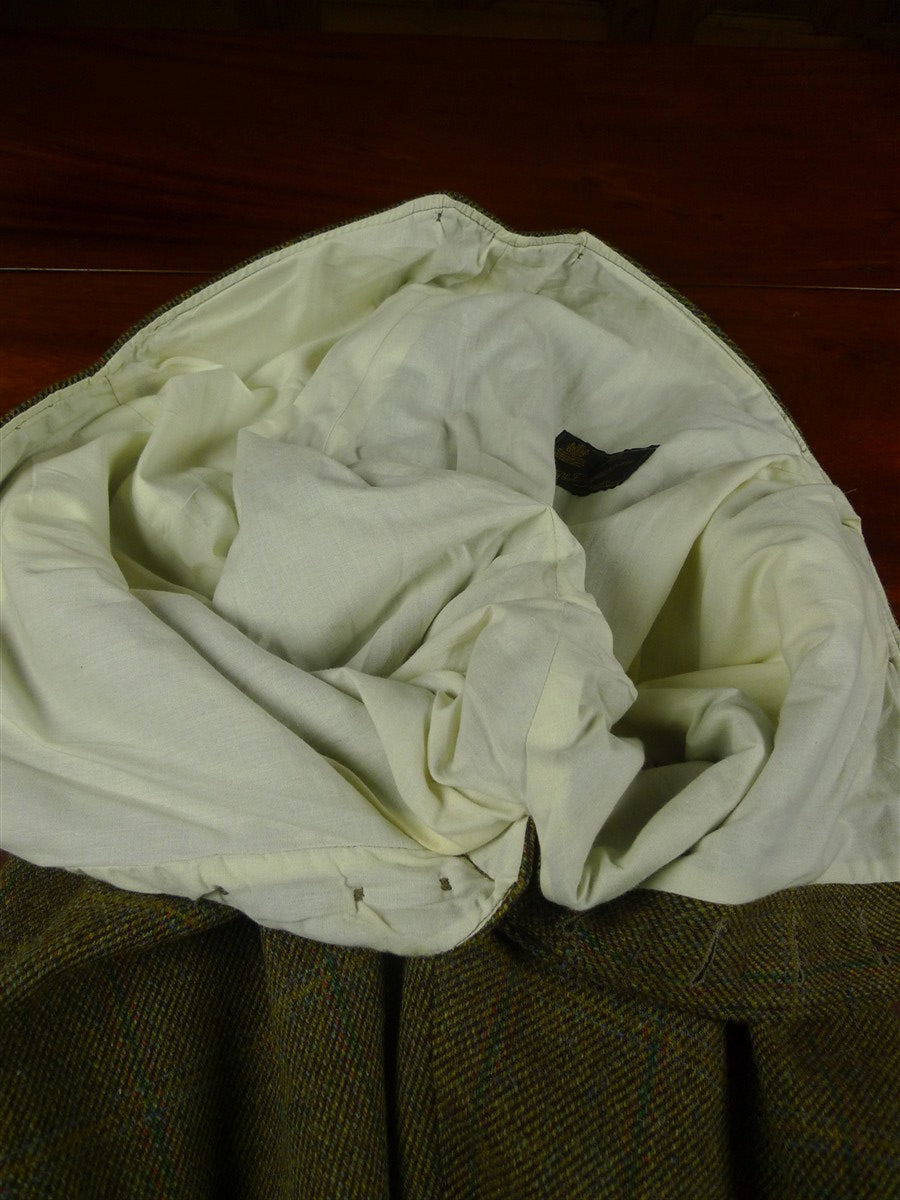 26/0570 immaculate extra-heavyweight p&j haggart of aberfeldy green wp check tweed shooting suit 48 regular