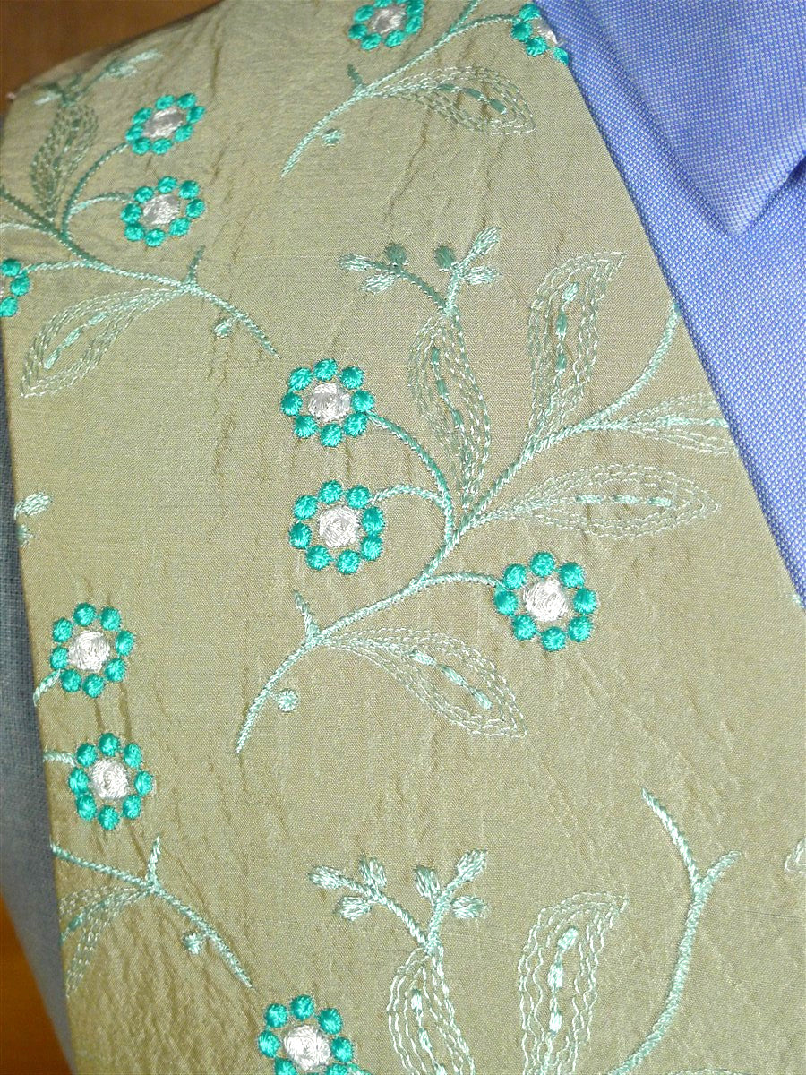 26/0572 neal & palmer jermyn street embroidered silk morning waistcoat 42